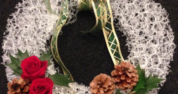 クリスマスリース　装飾　プラレイン